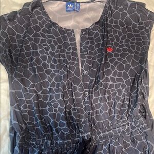 Adidas Charcoal and Slate Patterned jumpsuit